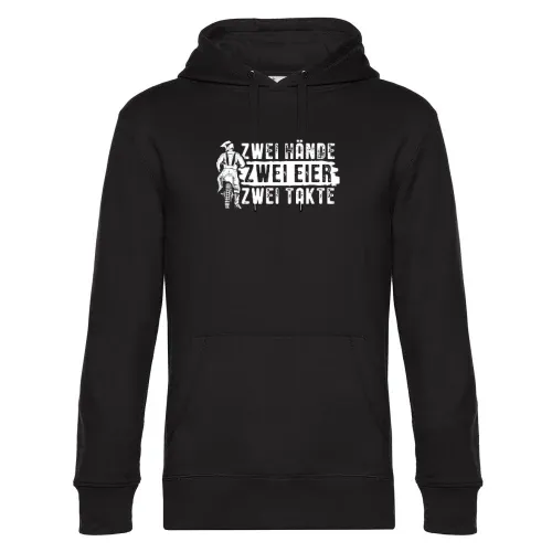 Enduro Motocross 2 Hände 2 Eier 2 Takte Cross Bike Hoodie Männer King Hooded
