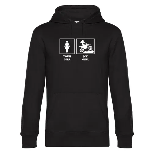 Enduro My Girl Motocross Offroad Dad Cross Biker Hoodie Männer King Hooded