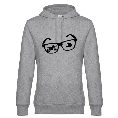 Enduro Nerd Brille Hoodie Männer King Hooded