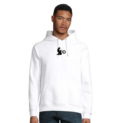 Enduro Sprung aus Brusttasche Hoodie Männer Stellar Bio