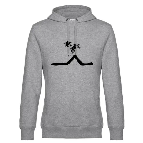 Enduro Sprung mit Abstieg des Fahrers Hoodie Männer King Hooded