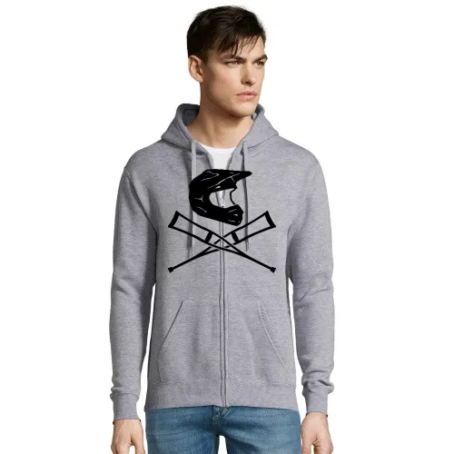 Endurohelm mit Krücken 2.0 Männer Hoodie