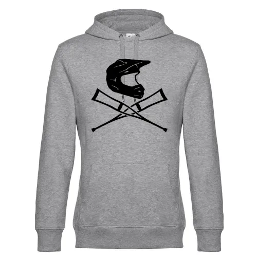 Endurohelm mit Krücken 2.0 Männer Hoodie