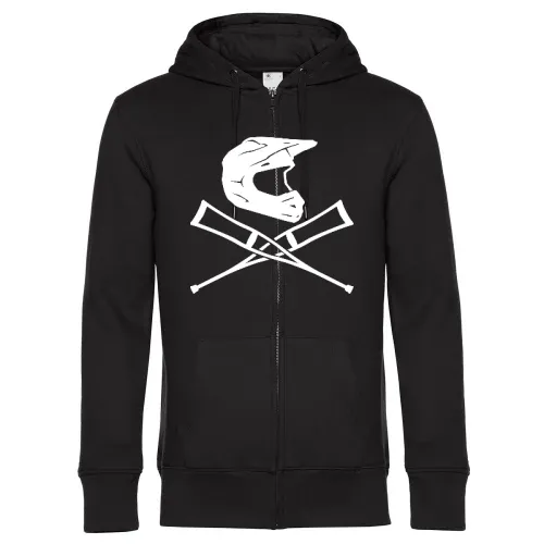 Endurohelm mit Krücken 2.0 Männer Hoodie