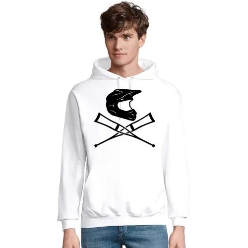 Endurohelm mit Krücken 2.0 Männer Hoodie