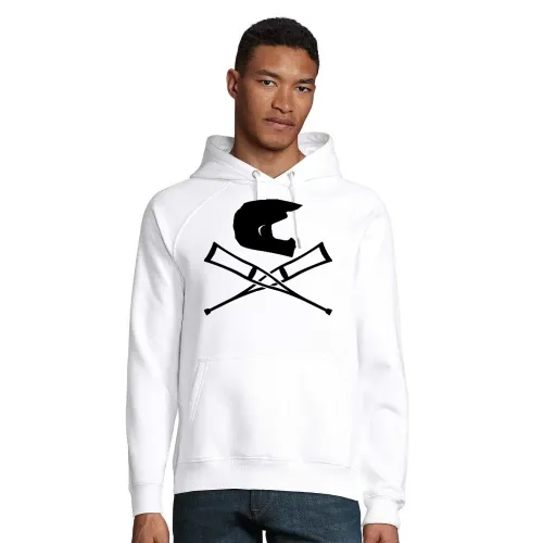 Endurohelm mit Krücken Männer Hoodie
