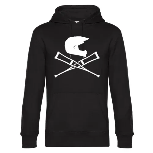 Endurohelm mit Krücken Männer Hoodie