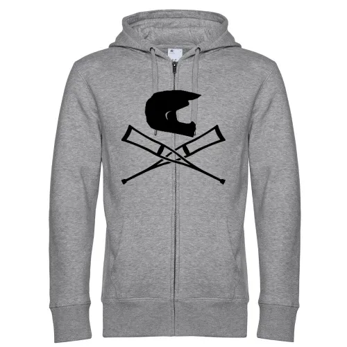 Endurohelm mit Krücken Männer Hoodie
