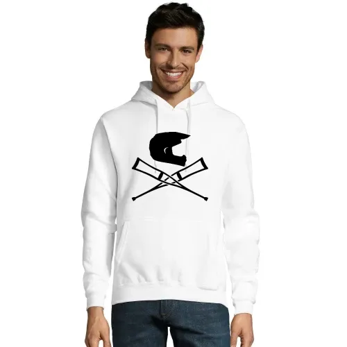 Endurohelm mit Krücken Männer Hoodie
