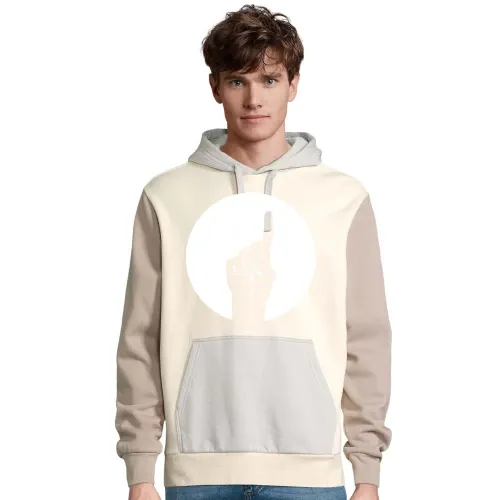 erhobener Zeigefinger im Kreis Männer Hoodie