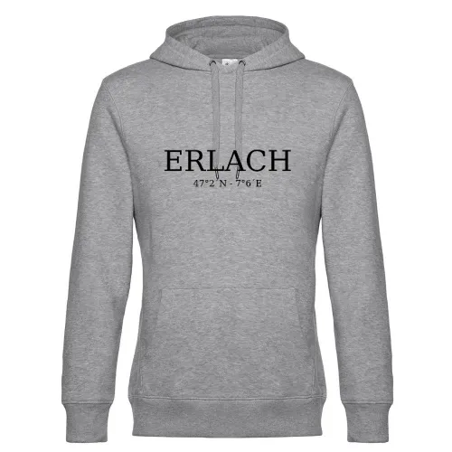 Erlach Koordinaten Hoodie Männer King Hooded