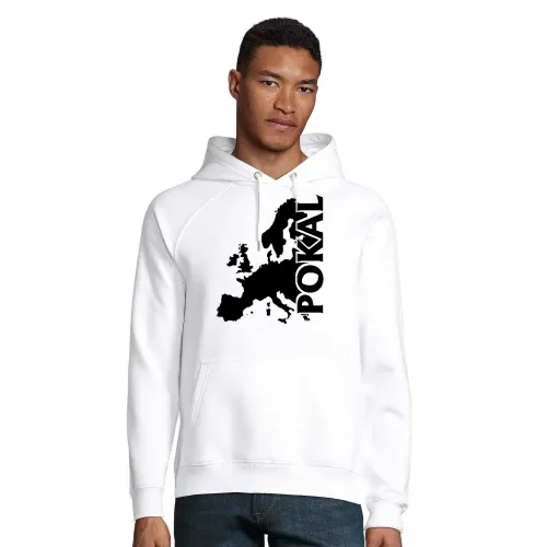 Europapokal Karte Männer Hoodie