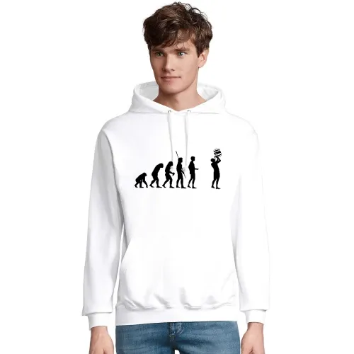 Evolution Bierfass Saufen Hoodie Männer Condor