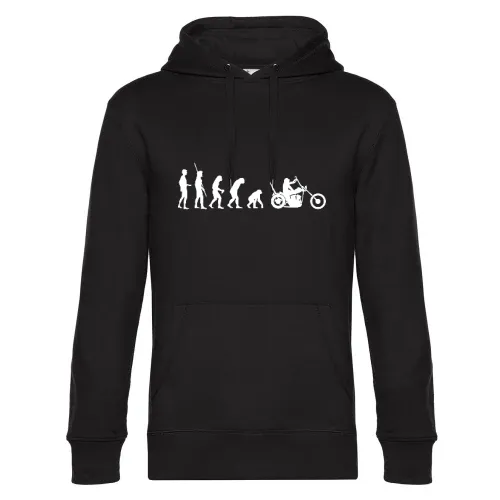 Evolution Chopper Rückwärts Hoodie Männer King Hooded