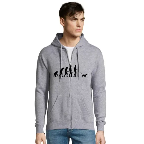 Evolution Dackel Männer Hoodie