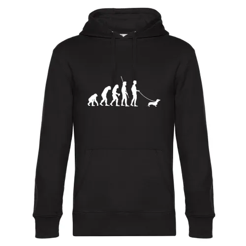 Evolution Dackel Männer Hoodie