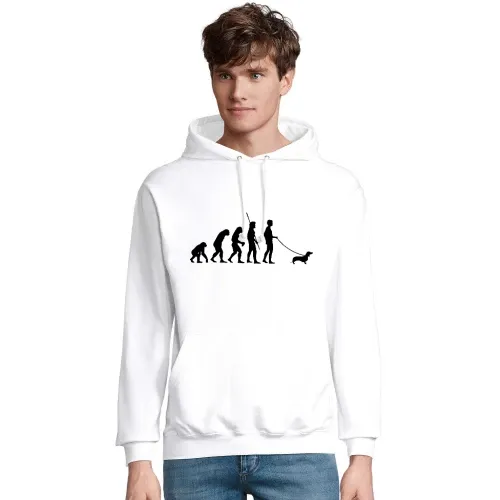 Evolution Dackel Männer Hoodie
