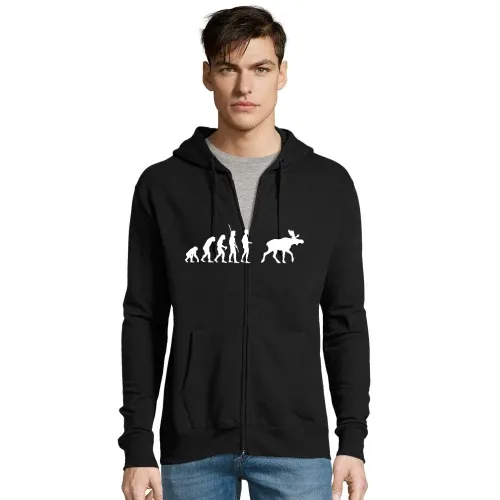 Evolution Elch Männer Hoodie