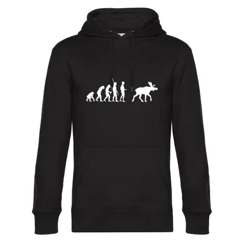 Evolution Elch Männer Hoodie