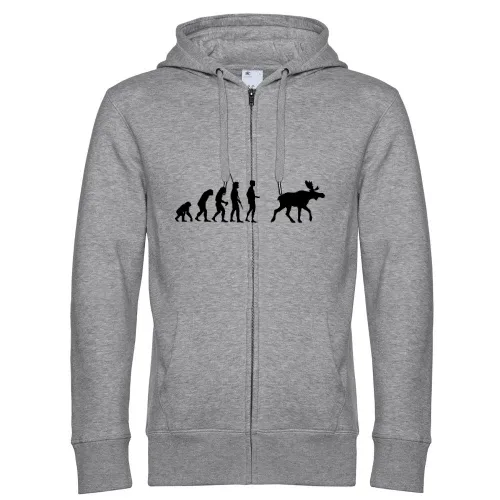 Evolution Elch Männer Hoodie