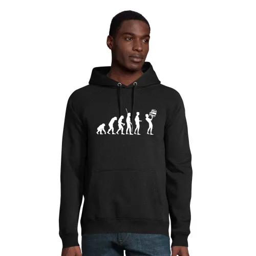 Evolution Fass Trinken Männer Hoodie