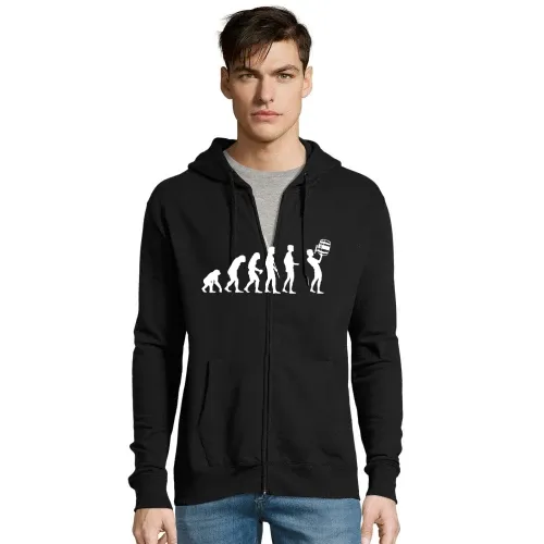 Evolution Fass Trinken Männer Hoodie