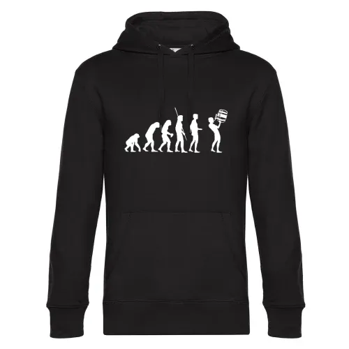 Evolution Fass Trinken Männer Hoodie