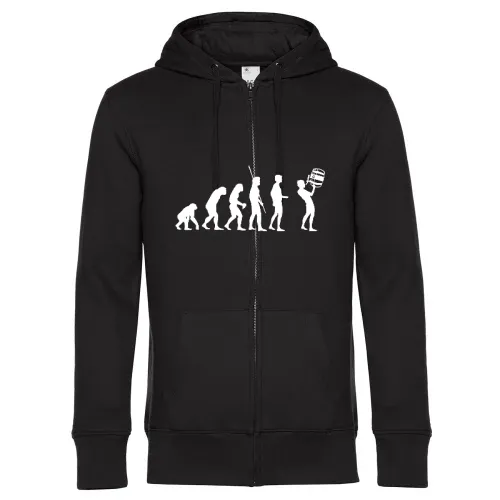 Evolution Fass Trinken Männer Hoodie