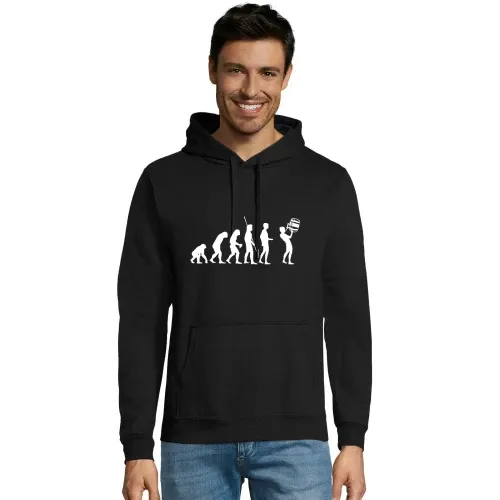 Evolution Fass Trinken Männer Hoodie
