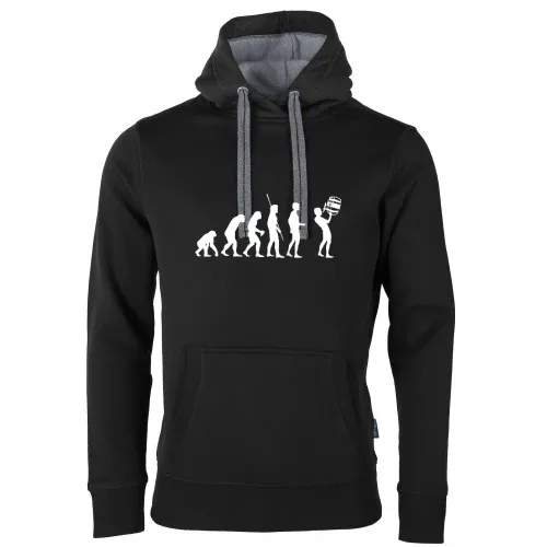 Evolution Fass Trinken Männer Hoodie