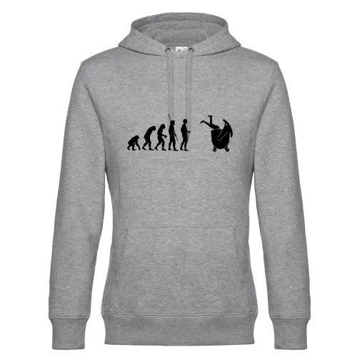 Evolution große Mülltonne  Männer Hoodie