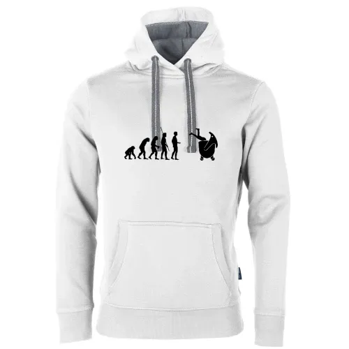 Evolution große Mülltonne  Männer Hoodie