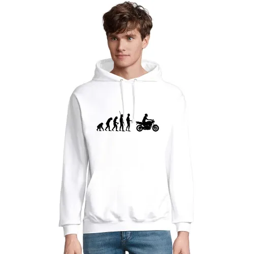 Evolution Motorrad Naked Bike Männer Hoodie