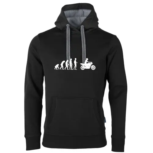 Evolution Motorrad Naked Bike Männer Hoodie