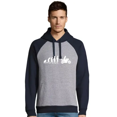 Evolution Motorrad Naked Bike Männer Hoodie