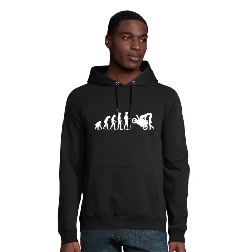 Evolution Motorradkuß Hoodie Männer Stellar Bio