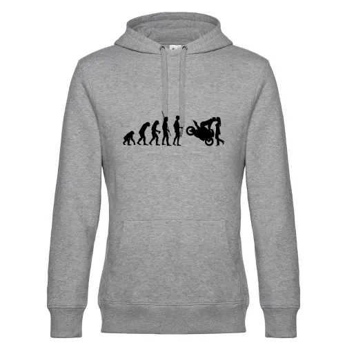 Evolution Motorradkuß Hoodie Männer King Hooded