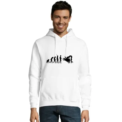 Evolution Motorradkuss mit Helm Hoodie