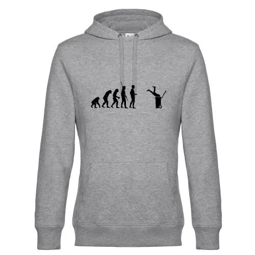 Evolution Mülltonne Hoodie Männer King Hooded