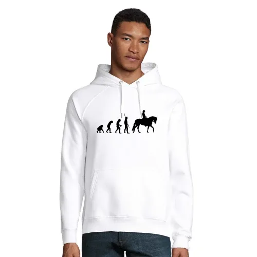 Evolution Pferd Frau Männer Hoodie