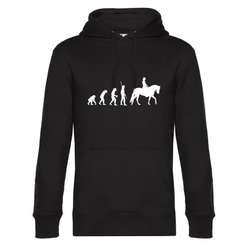 Evolution Pferd Frau Männer Hoodie