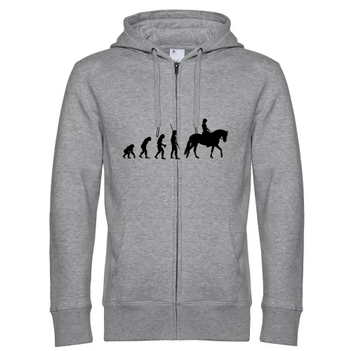 Evolution Pferd Frau Männer Hoodie
