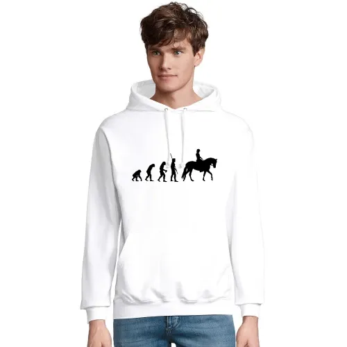 Evolution Pferd Frau Männer Hoodie