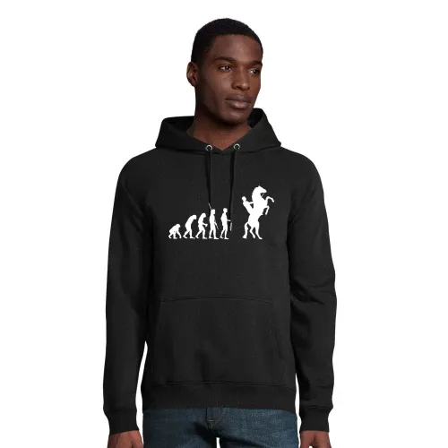 Evolution Pferd hoch Hoodie Männer Stellar Bio