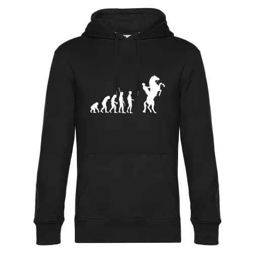 Evolution Pferd hoch Hoodie Männer King Hooded