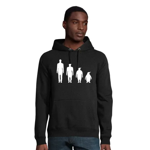 Evolution Pinguin Hoodie Männer Stellar Bio