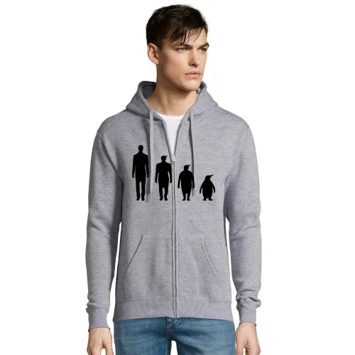 Evolution Pinguin Hoodie Männer Seven