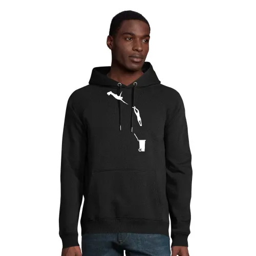 Evolution Sprung in die Tonne Männer Hoodie