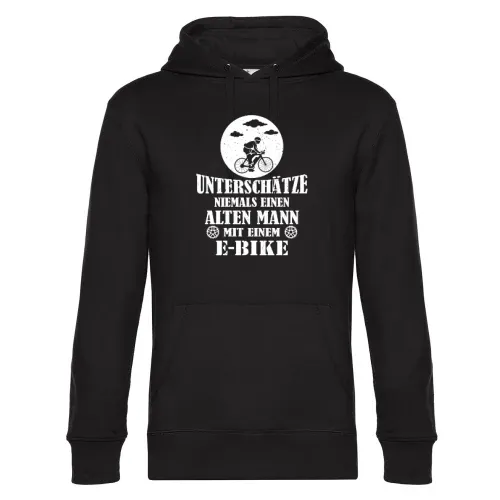 Fahrrad E-Bike Bike MTB Ebike Alter Mann Spruch Männer Hoodie