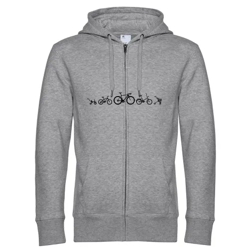 Fahrrad Evolution Rennrad Männer Hoodie